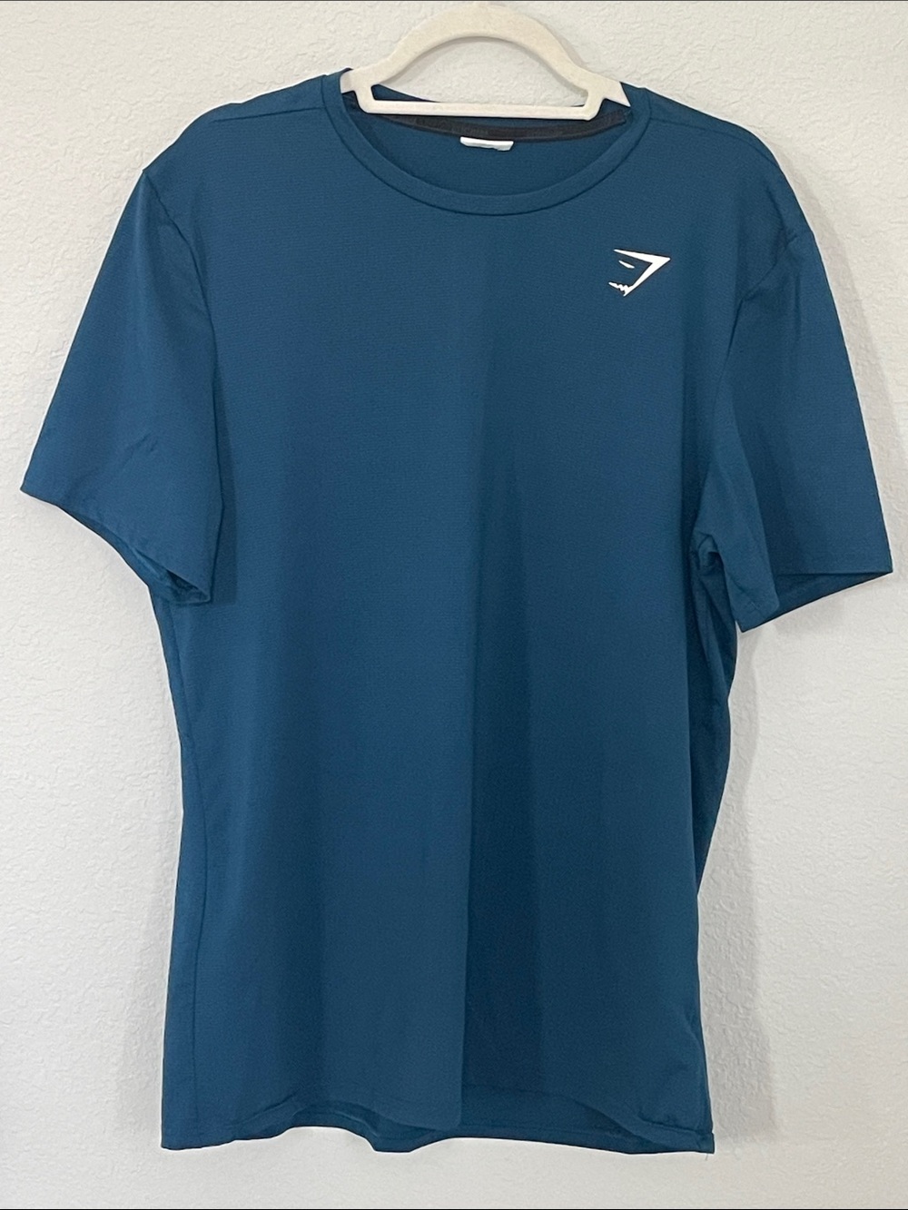 Gymshark Men’s Performance Training T-Shirt Blue Short Sleeve Athletic Tee